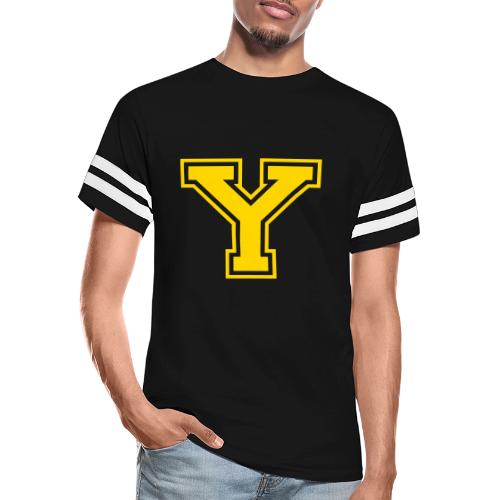 Letter Y – Capital Athletic Alphabet Monogram - Men's Football Tee