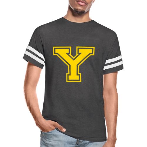 Letter Y – Capital Athletic Alphabet Monogram - Men's Football Tee