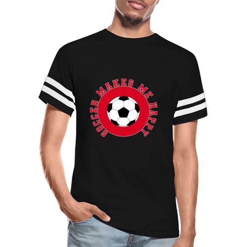 Soccer Makes Me Happy – Football Joy Graphic - Men's Football Tee