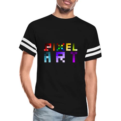 Pixel Art Spectrum - Men's Football Tee