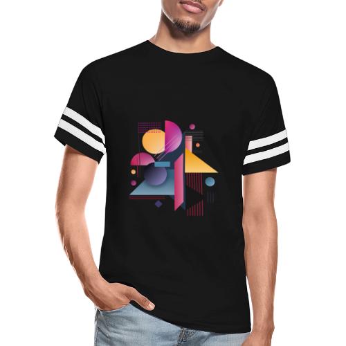 Color Pulse Geometry - Men's Football Tee