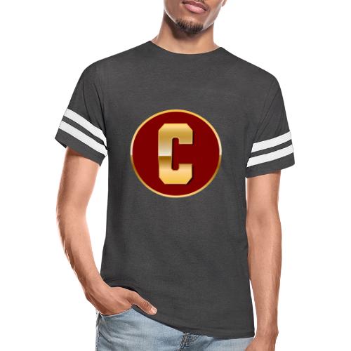 Letter C – Capital Varsity Alphabet Monogram - Men's Football Tee