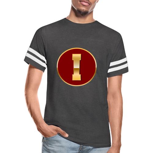 Letter I – Capital Varsity Alphabet Monogram - Men's Football Tee