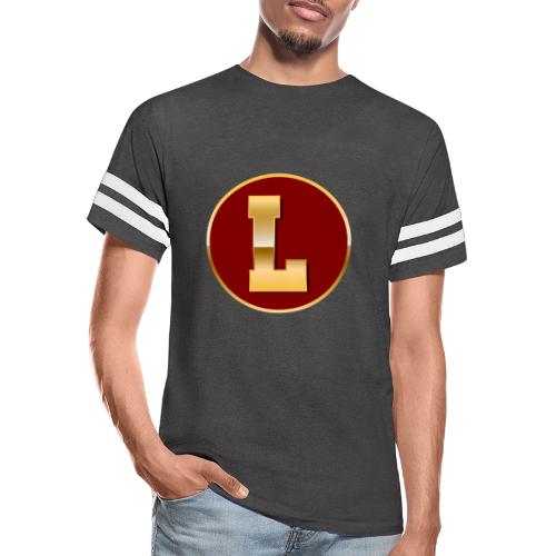 Letter L – Capital Varsity Alphabet Monogram - Men's Football Tee