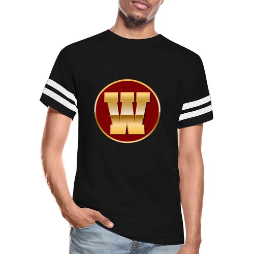 Letter W – Capital Varsity Alphabet Monogram - Men's Football Tee