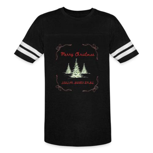 Beautiful Green Christmas Tree Graphic - Men's Football Tee