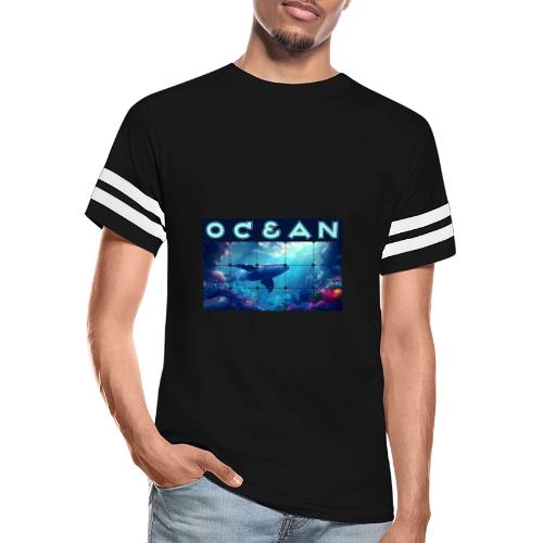 Ocean: Whale’s Path - Men's Football Tee