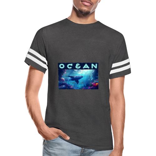 Ocean: Whale’s Path - Men's Football Tee