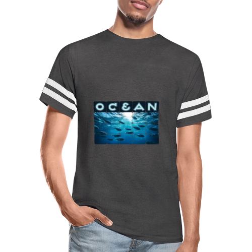 Ocean: Silver Tide - Men's Football Tee