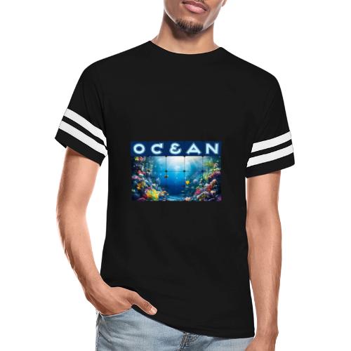 Ocean: Neon Reef Glow - Men's Football Tee