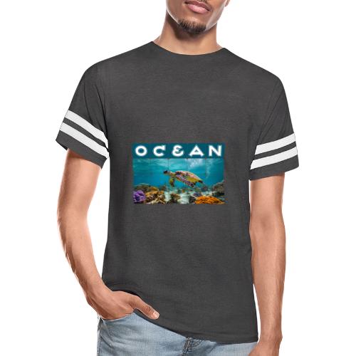 Ocean: Gentle Voyager - Men's Football Tee
