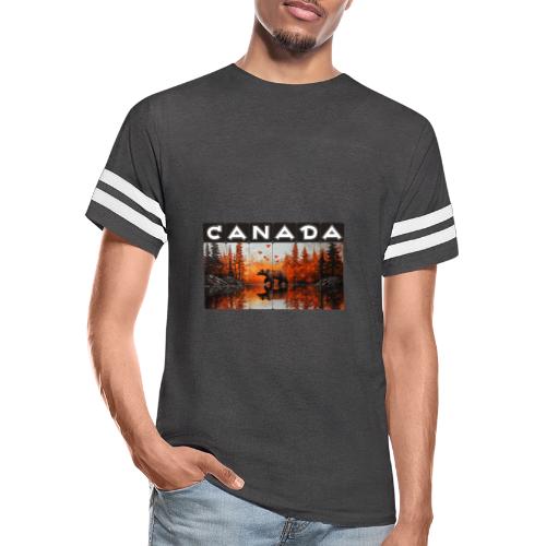 Canada Wilderness Art - Men's Football Tee