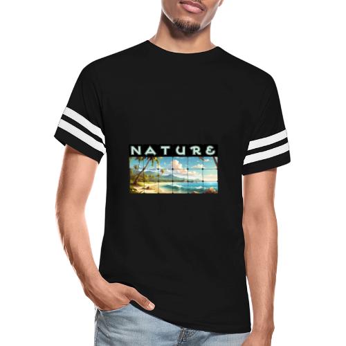 Nature: Sun-Kissed Shore - Men's Football Tee