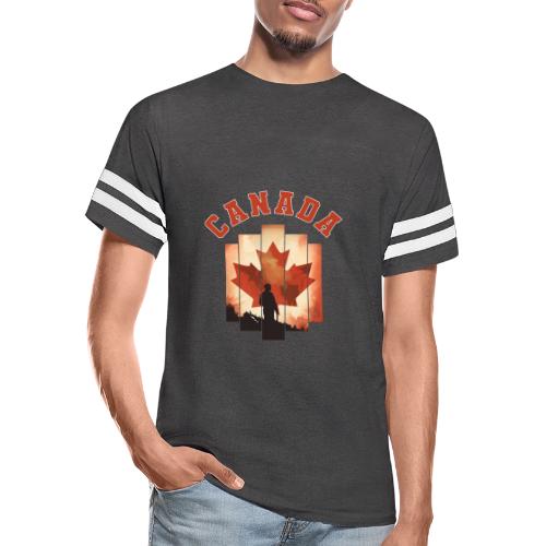 Proud Canadian Shadow - Men's Football Tee