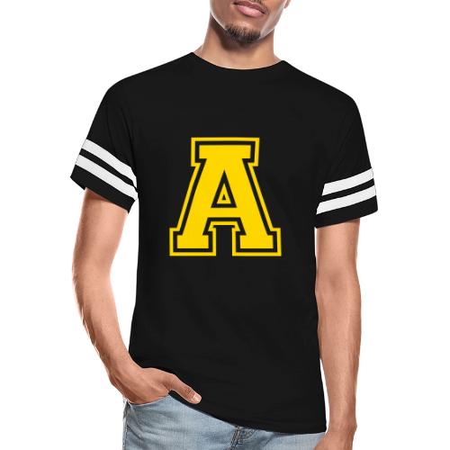 Letter A – Capital Athletic Alphabet Monogram - Men's Football Tee