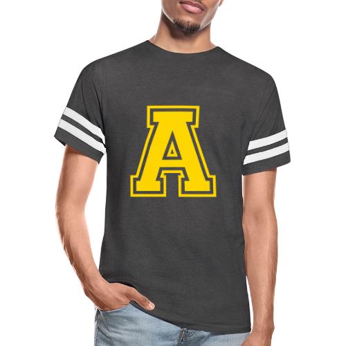 Letter A – Capital Athletic Alphabet Monogram - Men's Football Tee