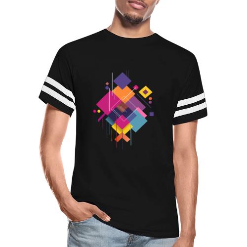Vibrant Geometry - Men's Football Tee