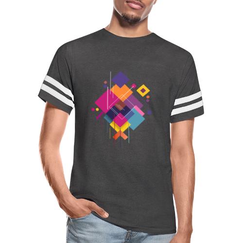 Vibrant Geometry - Men's Football Tee