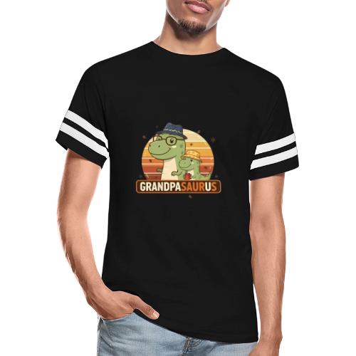 GrandpaSaurus Sunset Duo - Men's Football Tee