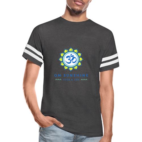 Om Sunshine Yoga transparent back original file - Men's Football Tee