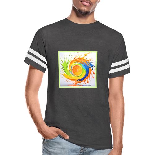 Citrus Splash of Color Design - Men's Football Tee