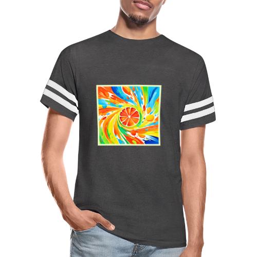 Citrus swirling Splash Design - Men's Football Tee