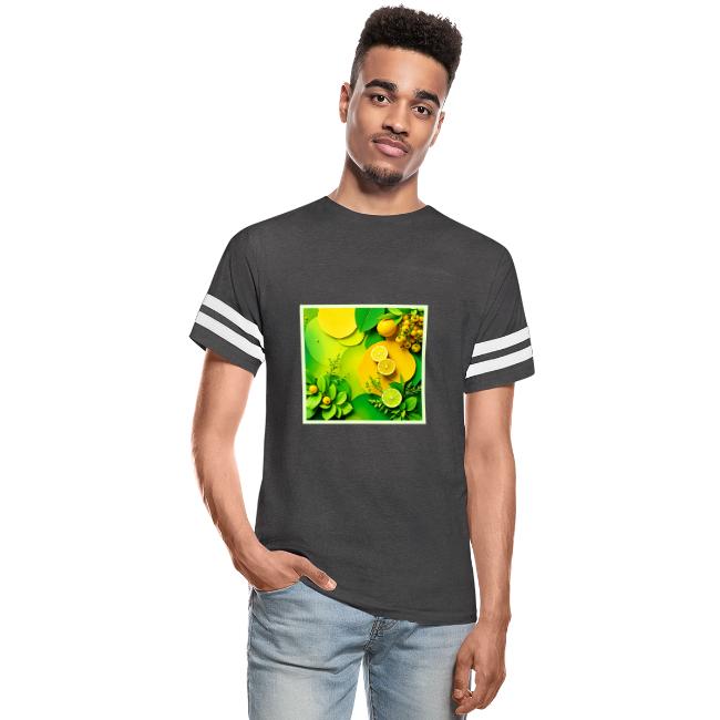 Abstract Lemon Lime Nature Art