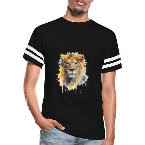 Watercolor Lion Portrait - Men's Football Tee