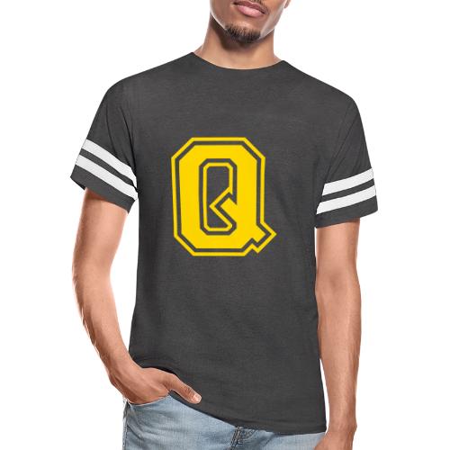 Letter Q – Capital Athletic Alphabet Monogram - Men's Football Tee
