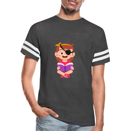 Little girl with eye patch - Vintage Sports T-Shirt
