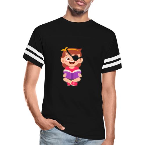 Little girl with eye patch - Men's Football Tee