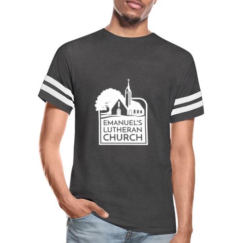 Single Vertical white2 - Men's Football Tee