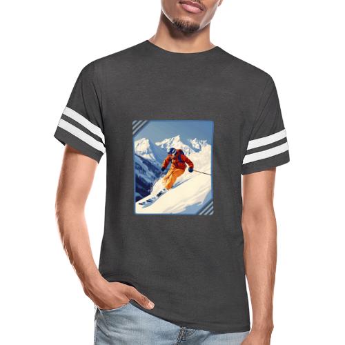 Mountain Skiing Vibes - Men's Football Tee