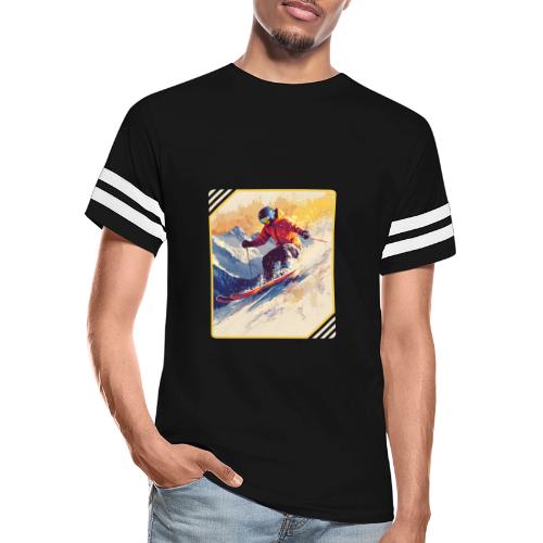 Skiing Through Snow Dreams - Men's Football Tee