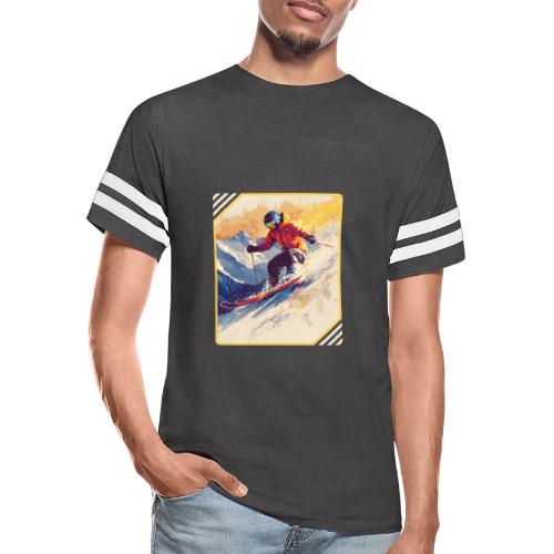 Skiing Through Snow Dreams - Men's Football Tee
