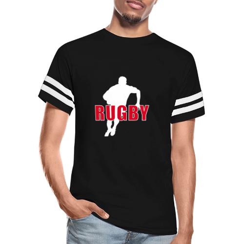 Bold Rugby Action Silhouette - Men's Football Tee