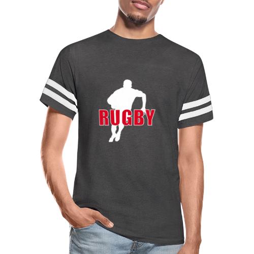 Bold Rugby Action Silhouette - Men's Football Tee