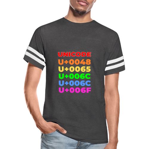 Hello, in unicode - Men's Football Tee