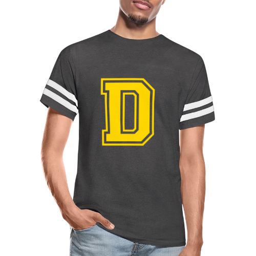 Letter D – Capital Athletic Alphabet Monogram - Men's Football Tee