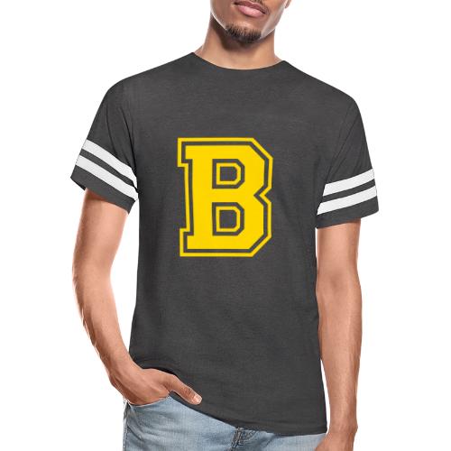 Letter B – Capital Athletic Alphabet Monogram - Men's Football Tee