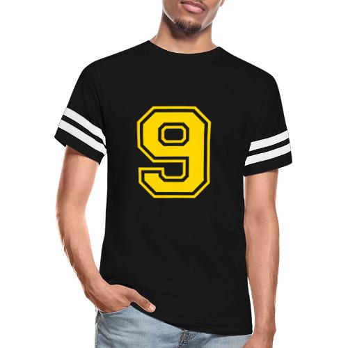 Number 9 in a classic athletic collegiate font - Men's Football Tee