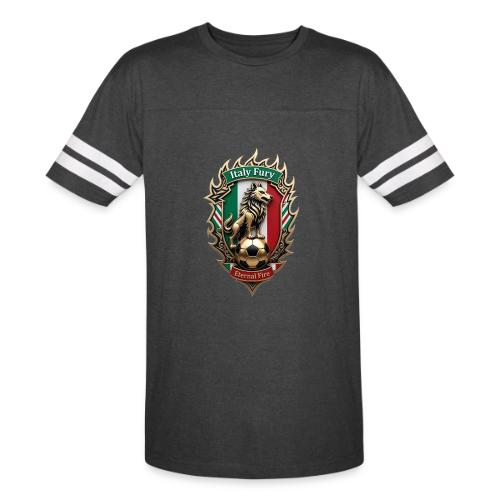 Italy Wolf Fury T-Shirt, Italian Flag Pride Gift - Men's Football Tee