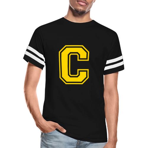 Letter C – Capital Athletic Alphabet Monogram - Men's Football Tee