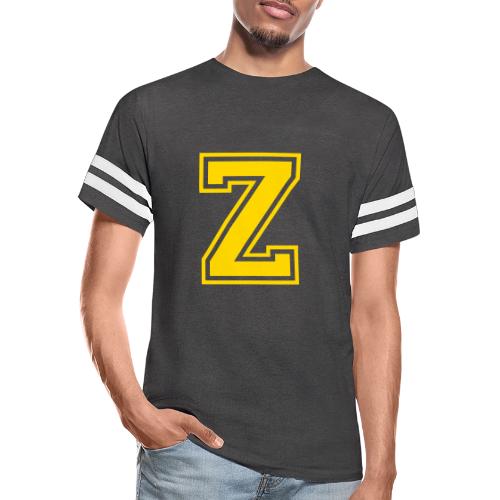 Letter Z – Capital Athletic Alphabet Monogram - Men's Football Tee
