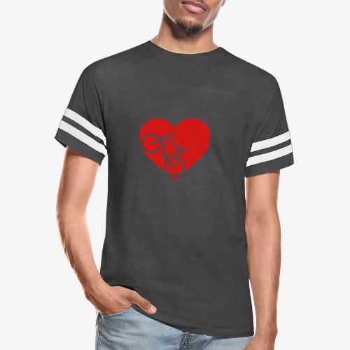 heart_bicycle_cutout - Men's Football Tee