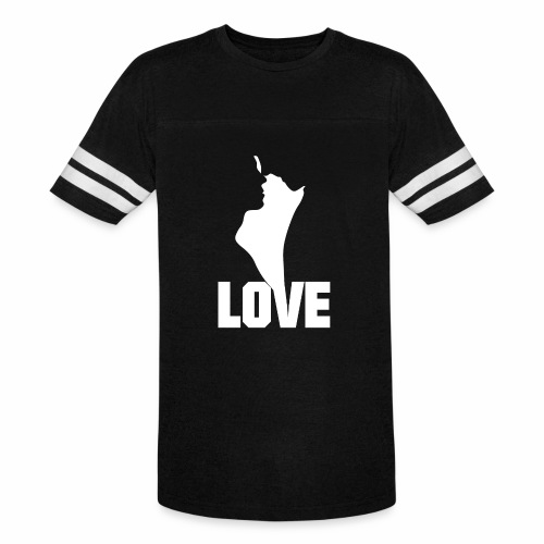 True LOVE couple man woman gift ideas silhouette - Vintage Sports T-Shirt