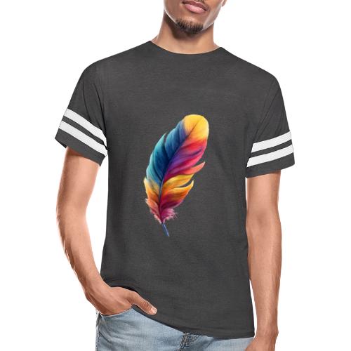 Rainbow Flight Feather - Men's Football Tee
