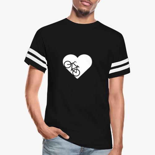 Bike in heart - Men's Football Tee