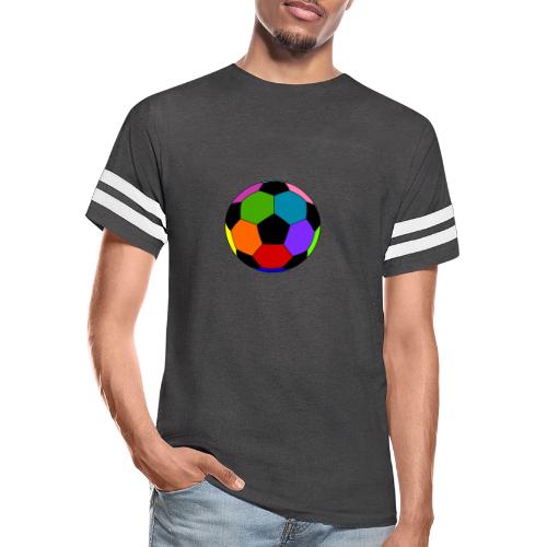 Multi-colored soccer ball - Men's Football Tee