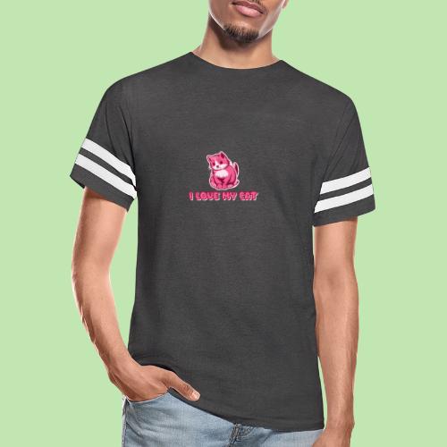 I love my cat - Men's Football Tee